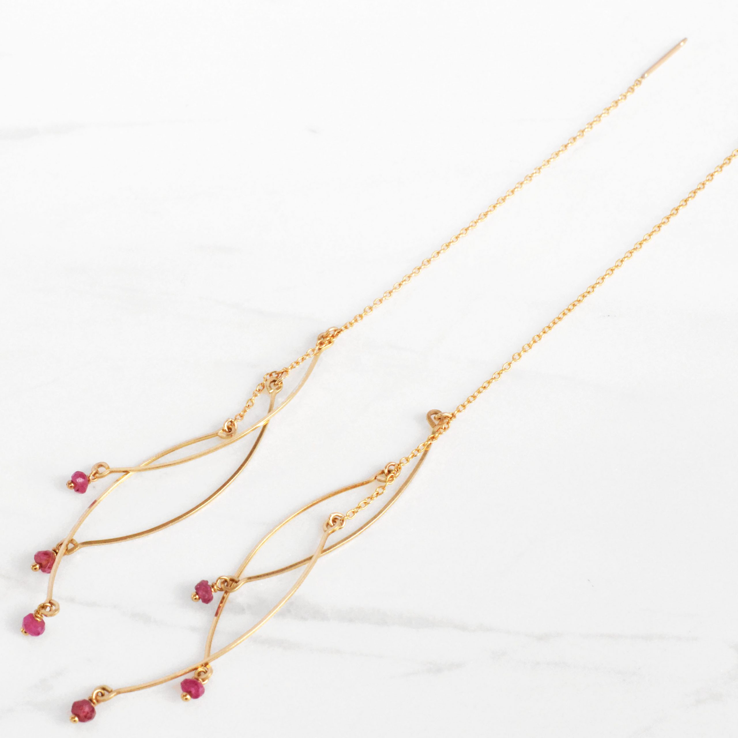 ルビーエアリーピアス 7月 Naturali Jewelry ルビーエアリーピアス 7月 Naturali Jewelry