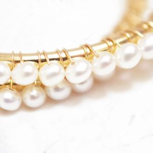 パール巻きフープピアス M サブ画像