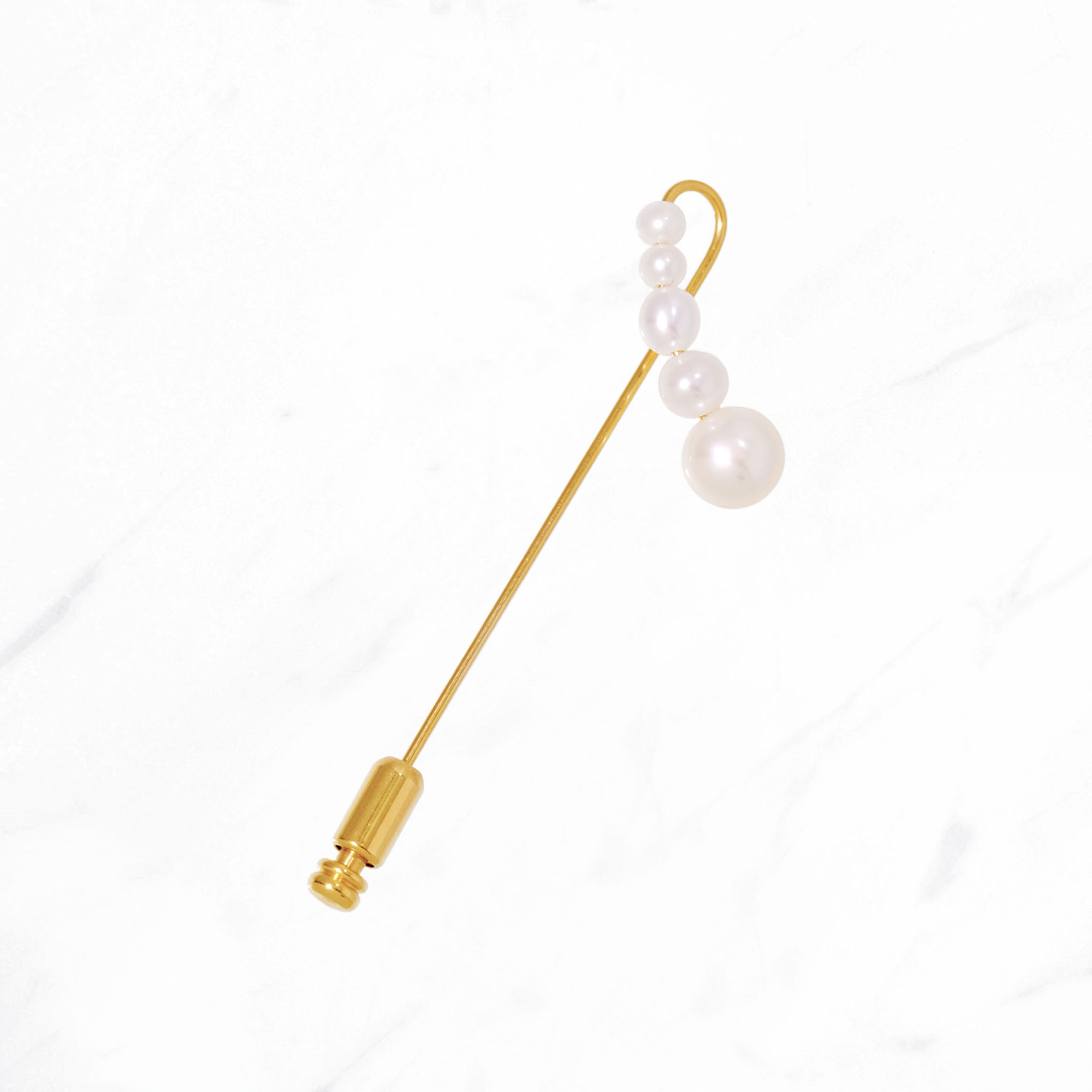 クレッシェンドパール ラペルピン