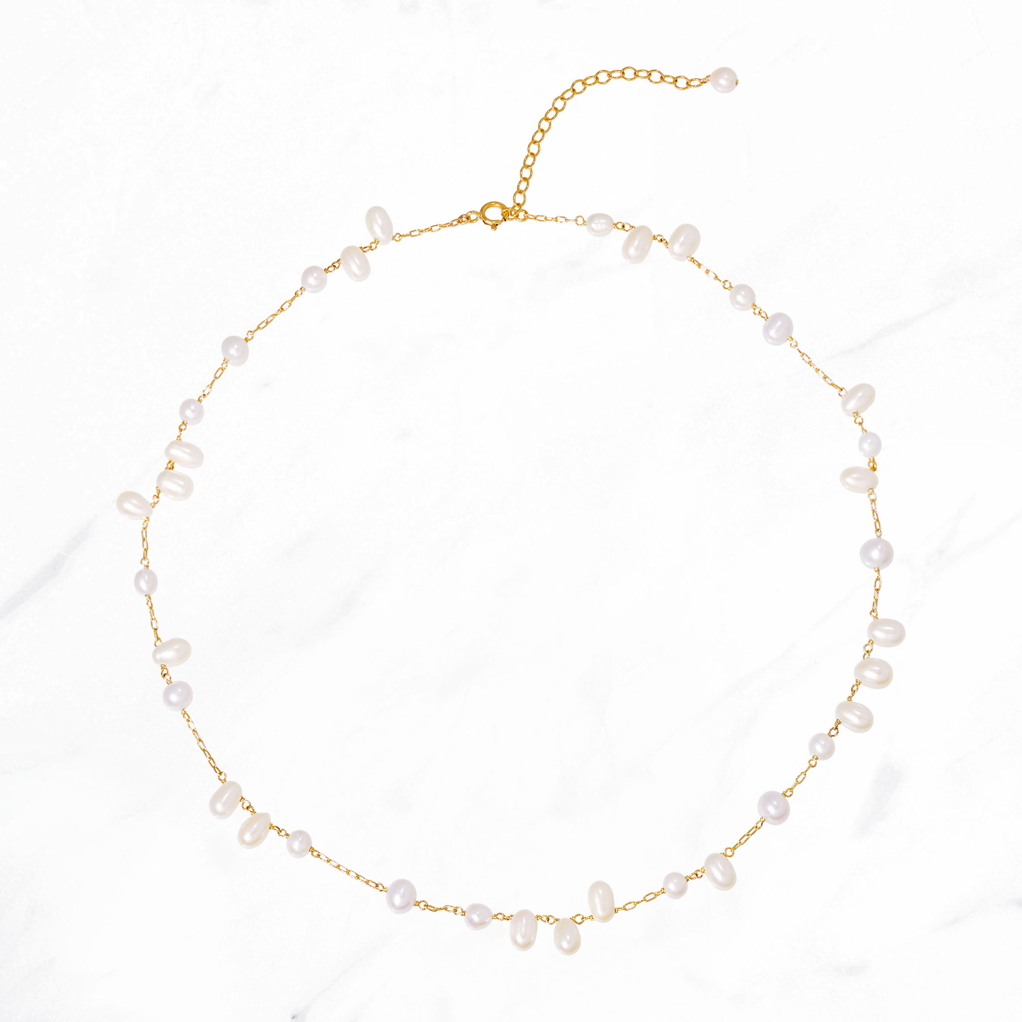 フラッターパールネックレス